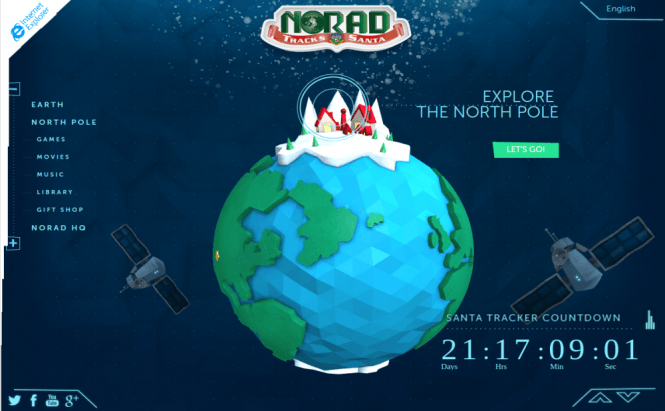 Track Santa with NORAD and Microsoft