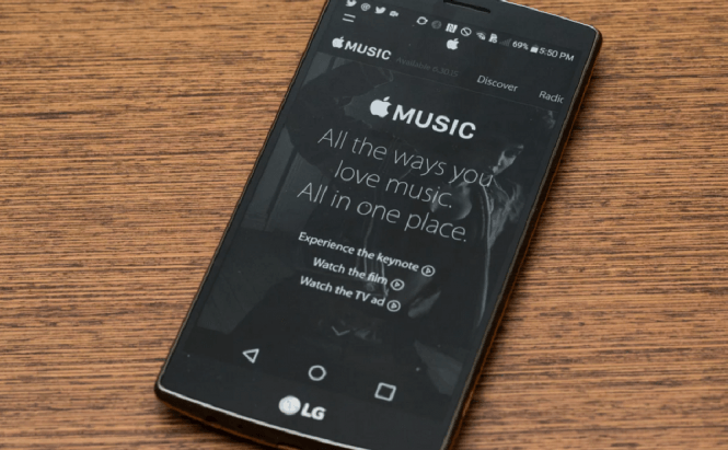 Photos of the Apple Music app for Android have been leaked