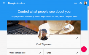 Manage what others can see with Google's About Me page