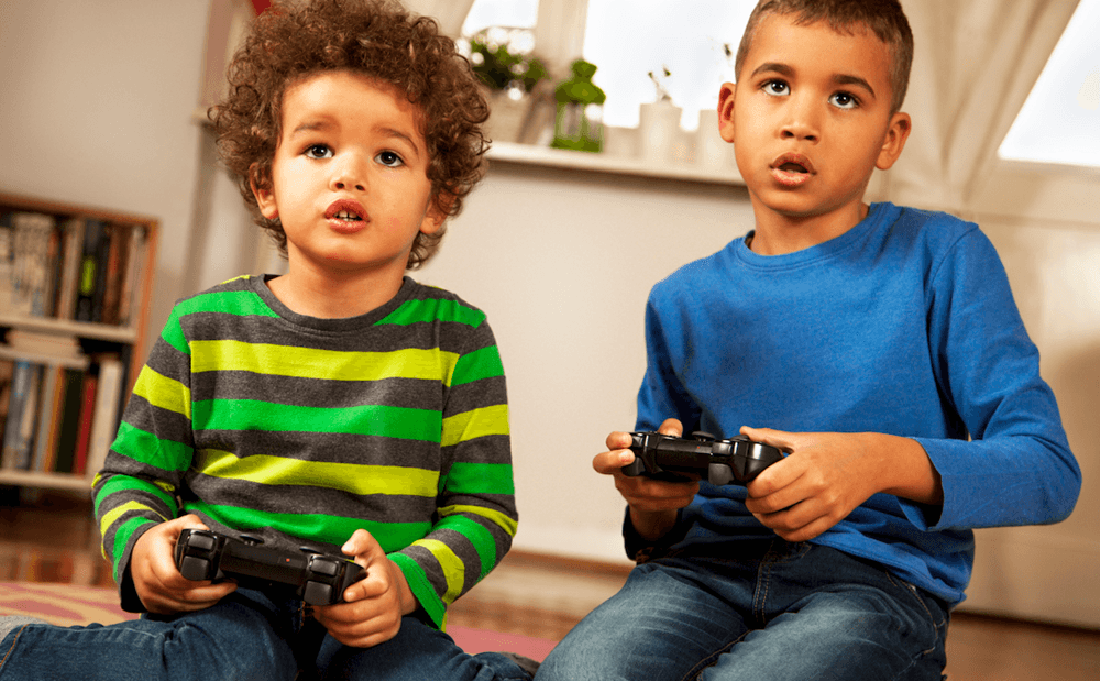 boy playing xbox