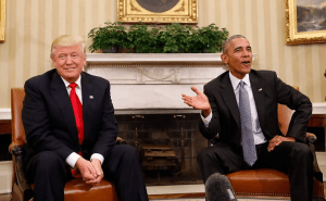 Donald Trump can't tweet, Obama laughs