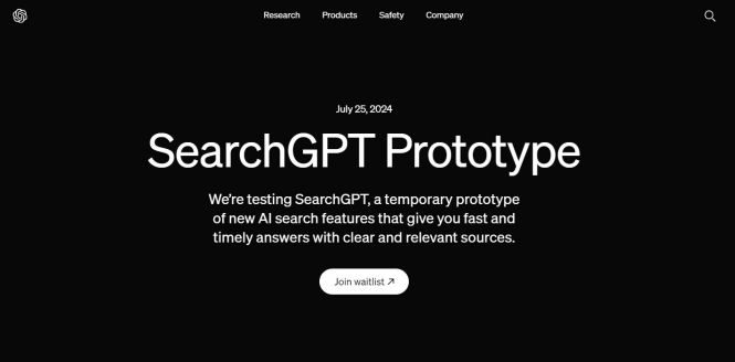 OpenAI launches its SearchGPT Prototype (with a waitlist)